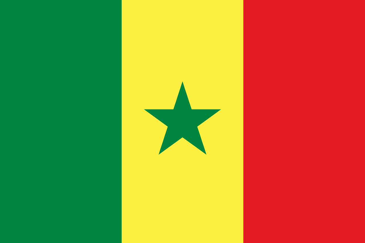 bandera grande de Senegal